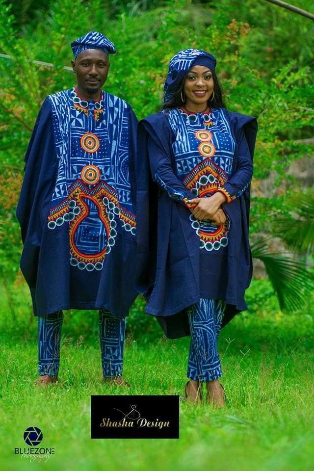 Couple africain en boubou