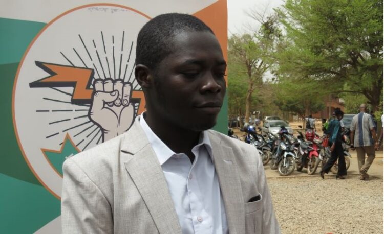 Le directeur exécutif de l'association jeunes acteurs de l'énergie, Dimitri Tientega