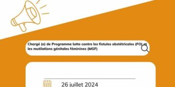 UNFPA recrute un Chargé (e) de Programme lutte contre les fistules obstétricales (FO) et les mutilations génitales féminines (MGF)