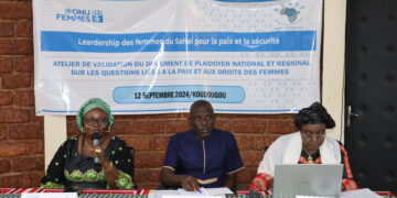 plus de 30 représentantes d'organisations féminines et d'institutions étatiques ont pris part à l'atelier