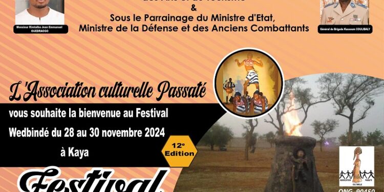 Festival Wedbindé : La 12e édition se tiendra du 28 au 30 novembre 2024 à Kaya
