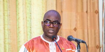  Bassolma Bazié, installé dans ses fonctions de Président de la Commission nationale Confédération des États du Sahel