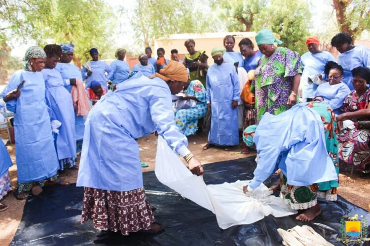 Les femmes en pleine séance de formation