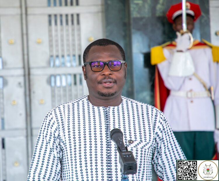 Le ministre de la Communication, de la culture, des Arts et du Tourisme, Porte-parole du Gouvernement, Pingdwendé Gilbert OUÉDRAOGO