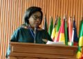 Rosine Bogoré, élue Présidente de l’ Union Africaine des Huissiers de justice.