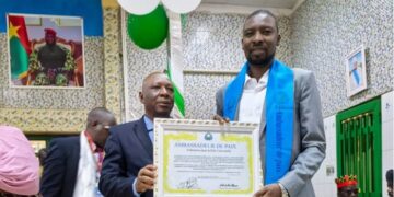Dr Adama ZANGO, élu Ambassadeur de Paix