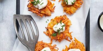 Recette : Galettes de patate douce aux pommes