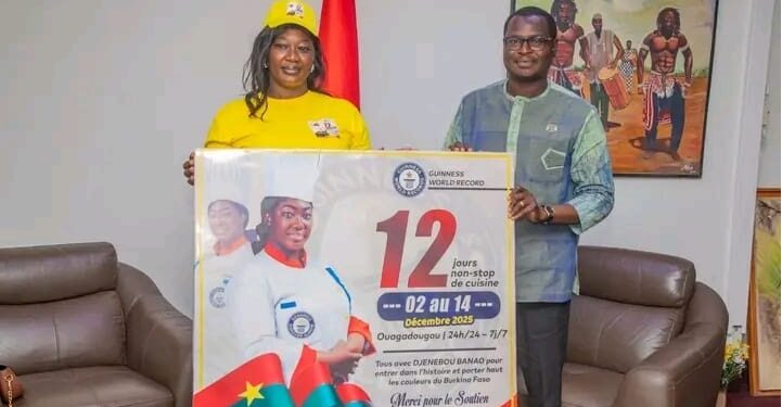 Guinness Record culinaire : Le ministre Pindgwendé Gilbert Ouédraogo s’engage à accompagner la Cheffe Djénébou Banao
