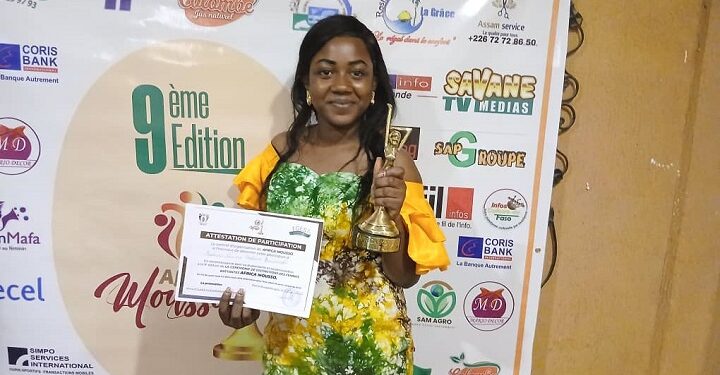Africa Mousso : Sephora Bénéwendé Nanéma décroche un trophée